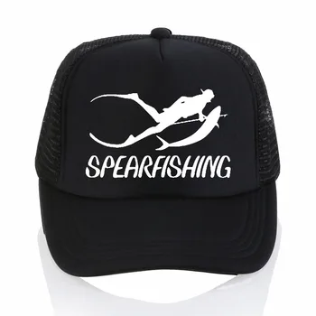 Moda Spearfishing Imprimare șapcă de baseball Bumbac Casual hip-hop capac plasă de vară sport trucker hat