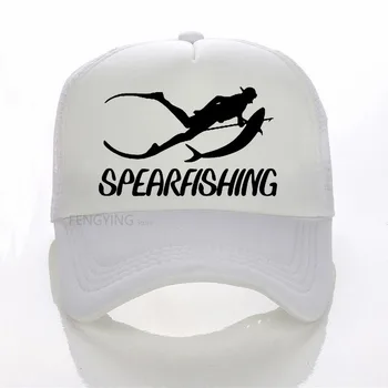 Moda Spearfishing Imprimare șapcă de baseball Bumbac Casual hip-hop capac plasă de vară sport trucker hat