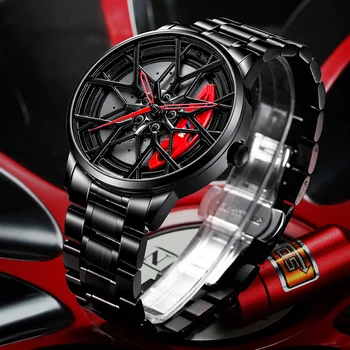 2021 NIBOSI Design Mens Roata de Ceasuri de Top de Brand de Lux Rim Hub Bărbați Ceas rezistent la apa 3D Janta Ceasuri Relogio Masculino
