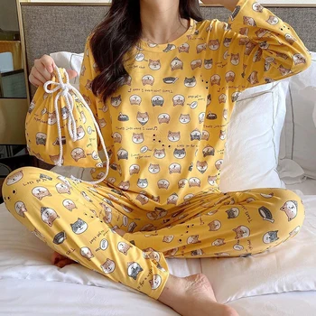 Femei costum de Pijama halat seturi Seturi Florale Imprimate Pijama drăguț Viscoză Set Top si pantaloni Scurți Noapte de sex Feminin Costum Set somn topuri 28342