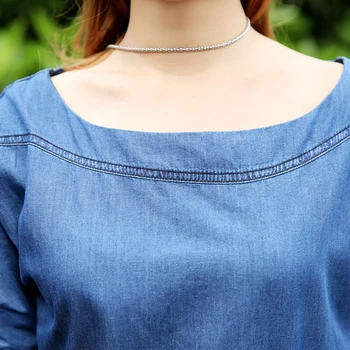 Noi, cele mai Recente Moda pentru Femei de Vara Rochie Denim Femei Plus Dimensiune 3XL Albastru Mini Jumătate Maneca Blugi Casual Rochii Stil European
