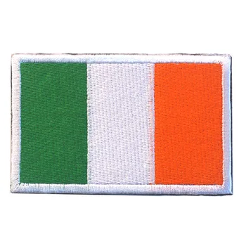 5pcs/lot Broderie Patch-uri Irlanda Drapelul Național Militar Tactic Banderola Material Autocolant de Cusut Aplicatiile Pentru Îmbrăcăminte Capac Sac