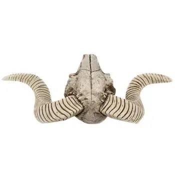 Coarnele, Craniul Ornament Rășină Retro Agățat de Perete Meserii DIY Acasă Decorare Perete Decal Arta Retro Coarne Schelet Decor de Perete
