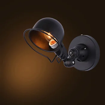 Vintage Edison Lampă De Perete Industriale Braț Mecanic Franța Jielde Lampă De Perete Amintiri Retractabil Negru/Alb Lumina