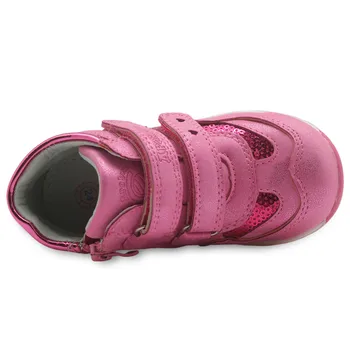 Primavara Toamna Fete Pantofi Noi din Piele Pu pentru Copii Copilul Adidași cu Fermoar Anti-Alunecare Pantofi pentru Copii pentru Fete Eur 21-26
