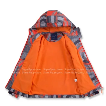 Copii Hooded Softshell Fleece Copilul Băiat În Aer Liber, Jachete Impermeabile Copii Canadiană Fata De Drumeții De Iarnă Haina Haine De Camping 30180