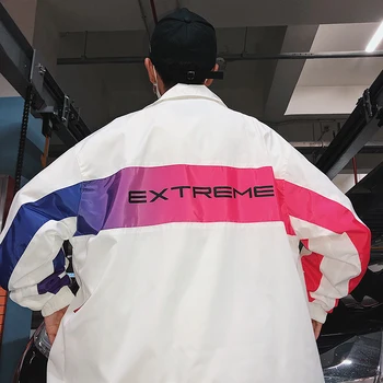 2018 Japonia Stil Bărbați Scrisoare de Imprimare Vrac Straturi de Tineret Pop Canadiană Casual de Inalta Calitate Brand de Streetwear Jacheta Bomber M-2XL 303