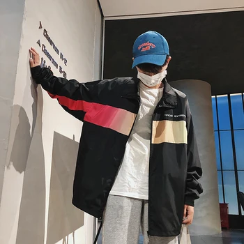 2018 Japonia Stil Bărbați Scrisoare de Imprimare Vrac Straturi de Tineret Pop Canadiană Casual de Inalta Calitate Brand de Streetwear Jacheta Bomber M-2XL