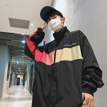 2018 Japonia Stil Bărbați Scrisoare de Imprimare Vrac Straturi de Tineret Pop Canadiană Casual de Inalta Calitate Brand de Streetwear Jacheta Bomber M-2XL