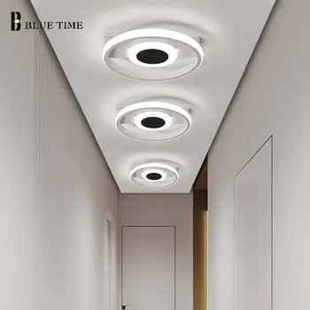Noi Sosiri Candelabru LED pentru Camera de zi Dormitor Culoar Lumini Tavan Candelabre de Iluminat Interior Alb-Negru Cadru Coridor