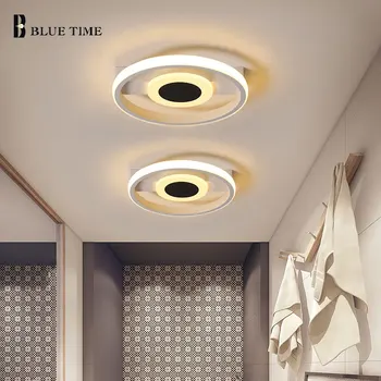 Noi Sosiri Candelabru LED pentru Camera de zi Dormitor Culoar Lumini Tavan Candelabre de Iluminat Interior Alb-Negru Cadru Coridor