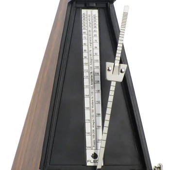 FLEOR din lemn de Tec, Tip Turn Metronom Pian Metronom Mecanic Clopoțelul să Sune pentru Pian Vioara Chitara Tobe Instrument Muzical