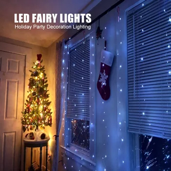 3M LED Perdea Lumini de Crăciun Zână Șir Lumina de Control de la Distanță USB Anul Nou Vacanță de Crăciun Ghirlanda Decor Perdea Lampa
