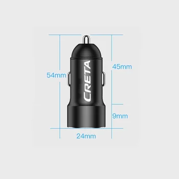 3.4 O Masina Dual USB Universal Încărcător Rapid de Încărcare Rapidă în mașină 2 Port încărcător de telefon mobil Pentru Hyundai Creta ix25 2020