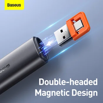 Baseus Prezentator fără Fir de Control de la Distanță cu Infraroșu Prezentator Pen USB de la a & C USB Adaptor Laser Pointer Pentru Proiector Powerpoint PPT 30911
