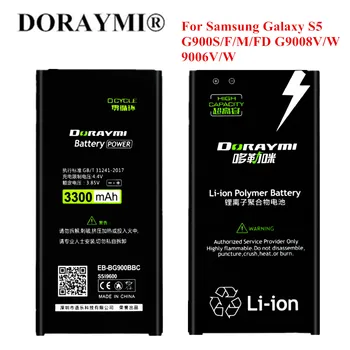 DORYAMI 3300mAh EB-BG900BBC Baterie pentru Samsung Galaxy S5 G900S G900F G9008V 9006V 9008W 9006W G900M G900FD Înlocuire Bateria 31