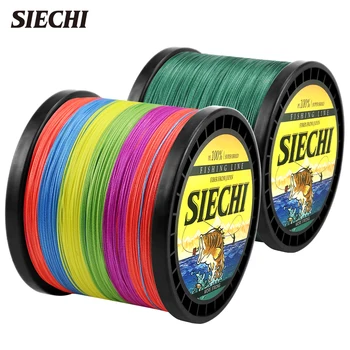 SIECHI Brand 4 Fire 300M 500M 1000M Împletitură de Pescuit Linie Multicolor Super-Putere Japonia Multifilament PE Panglica Linie 3115