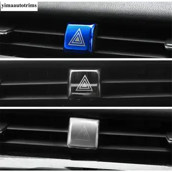 Pericol de Avarie Lumini Lămpi Buton de Comutare Decor Acoperi Trim Fit Pentru Toyota Camry XV70 2018 - 2021 din Oțel Inoxidabil