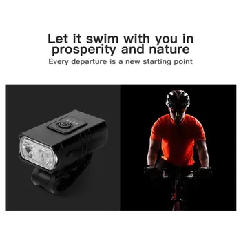 Față Biciclete Biciclete Lumina USB Reîncărcabilă LED Biciclete Lumina Impermeabil Ciclism Faruri de Siguranță Alpinism Lanterna Lămpi