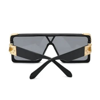 Supradimensionat Ochelari De Soare Femei 2020 Cadru Mare Brand De Lux Pătrat Ochelari De Soare Femei Alb-Negru Eyeware Oculos Feminino 31295