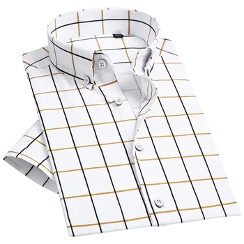 GREVOL 2017 Primavara/Vara Barbati Maneca Scurta Shirt Design Clasic Carouri Tricouri Casual Confortabil si Respirabil 3131