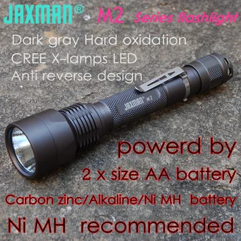 JAXMAN M2 2AA lanterna LED-uri lanterna folosi AA LR6 UM3 baterie transport gratuit
