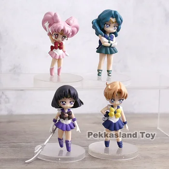 Sailor Moon Tsukino Usagi Sailor Marte, Mercur, Jupiter, Venus, Saturn Pisica Artemis Luna PVC Cifre Păpuși Jucarii Cadou