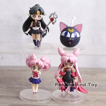 Sailor Moon Tsukino Usagi Sailor Marte, Mercur, Jupiter, Venus, Saturn Pisica Artemis Luna PVC Cifre Păpuși Jucarii Cadou