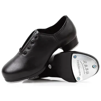 Autentice din Piele de Adult step pantofi Bărbați femei dat pantofi Sport din Piele moale de jos de Mare impact placă de aluminiu pantof Negru 32406