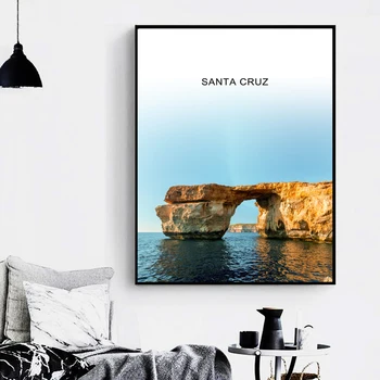 Peisaj Marin Santa Cruz Napa Valley Nordic Postere Si Printuri De Arta De Perete Panza Pictura Poze De Perete Pentru Camera De Zi Dormitor Decor