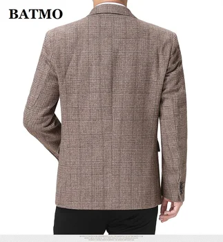 Batmo 2020 new sosire înaltă calitate lână carouri sacou casual barbati,costume pentru bărbați jachete ,jachete casual barbati BGW-208
