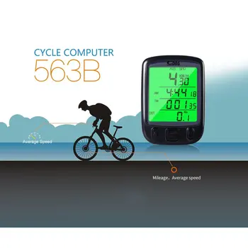 Motocicleta Biciclete Bike Computer LCD Kilometraj Vitezometru Cu Iluminare Monitor Biciclete de Viteză, Distanță Și Timp de Echitatie