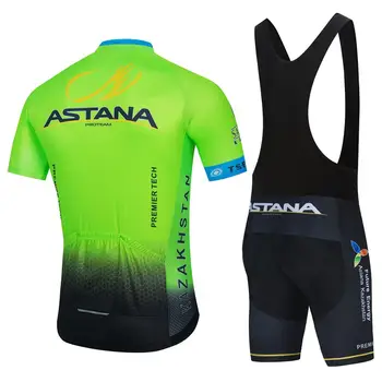 2021 Echipa ASTANA Alb Ciclism Îmbrăcăminte de Biciclete Jersey Ropa Mens Bicicleta Vara Pro Tricouri de Ciclism 20D Gel Pad Biciclete pantaloni Scurți 332