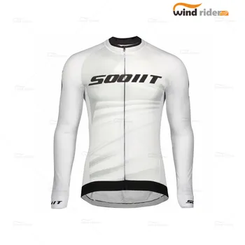 Scottful Barbati Maneca Lunga Îmbrăcăminte Ciclism Jersey Echipa Pro MTB Jacheta Maillot Ropa Ciclismo Primavara Toamna Respirabil Sport