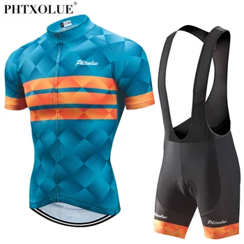 Phtxolue Ciclism de Îmbrăcăminte pentru Bărbați Ciclism Set Bicicleta Îmbrăcăminte Respirabil, Anti-UV Biciclete Uzura/Maneci Scurte Jersey Ciclism Seturi