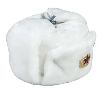 Pălărie, șapcă de blană artificială cu blană Albă în fund. Dimensiune. 33628