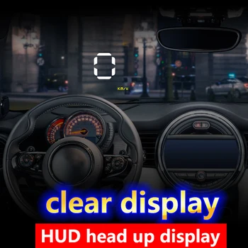 A1000 de Înaltă Definiție OBD2 HUD Depășirii Masina HUD Head Up Display Sistem Proiector Parbriz Auto Electronice Tensiune de Alarmă