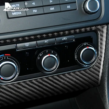 VITEZA pentru Volkswagen VW Golf 6 GTI R 2008-2013 Accesorii din Fibra de Carbon Autocolant Auto Panou de Control Central Cadru Tapiterie Interior