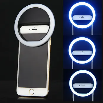 10buc/set Universal USB Charge LED Selfie Telefon Inel de Lumina Portabile Consolidarea Luminos Lampă Telefon Mobil Lentile pentru Telefon Mobil