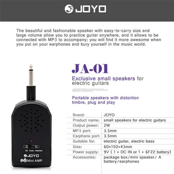 JOYO JA-01 Amplificator Chitara Mini Boxe Portabile Chitara Electrica Bass Denaturare Timbrul Volum Mare Plug and Play Accesorii