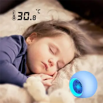 Ceas deșteptător 2018 Fierbinte Acasă LED Trezi Lumina Ceas Digital cu Temperatura de Afișare și Sunet de Moda Noua Camera Copil