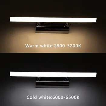 Modernă cu LED-uri de Lumină Oglindă Industriale Lampă de Perete Montate Baie Interioară corp de Iluminat Otel Inoxidabil rezistent la apă AC 220V