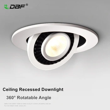 [DBF]de Înaltă Calitate Epistar LED COB Încastrat tip Downlight Estompat 5W 7W 10W Unghi Reglabil Plafon Lampă Spot Decor Acasă 110V/220V