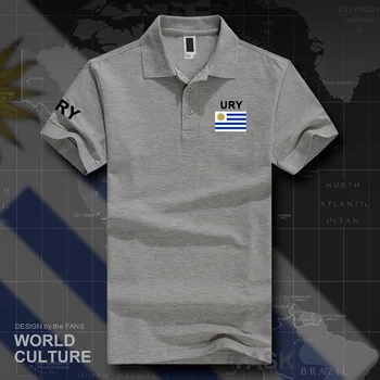 Uruguay Uruguay tricouri polo barbati maneca scurta alb mărci tipărite pentru țară 2017 bumbac națiune pavilion echipa noua moda URI