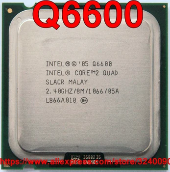 Original PROCESOR Intel CORE 2 QUAD Procesor Q6600 2.40 GHz/8M/1066MHz Quad-Core Socket 775 transport gratuit rapidă navă 3507