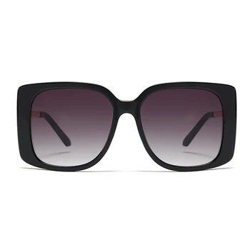 Peekaboo mare pătrat ochelari de soare femei de moda gradient lens 2020 leopard negru doamnelor ochelari de soare uv400 picătură de transport maritim jumătate metal