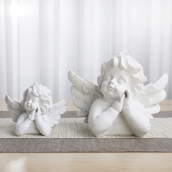 Modern Bust Înger Caracter Statui Rășină Ornamente Acasă Living, Birou Figurine Meserii Masa De Birou Cadouri De Nunta De Decorare
