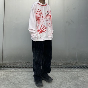 Harajuku Graffiti Hanorac Hanorac Mens Hip Hop Pulover Hoodies Streetwear Moda Casual Cu Glugă Haine Hipster Topuri De Bumbac