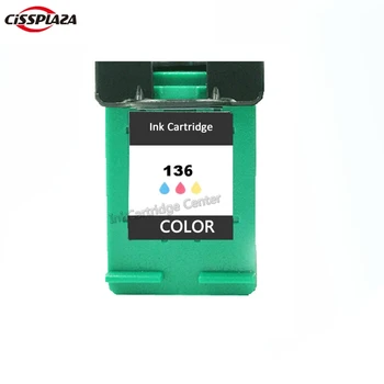CISSPLAZA 1x Remanufacturate Cartușe de Cerneală pentru HP 136 C9361H Culoarea Cartușului de Cerneală pentru DJ 5440/Psc 1510/Photosmart 7830