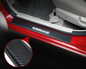 4buc Fibra de Carbon Mașină Prag Portieră Protector Autocolant Pentru Suzuki Swift, SX4, Jimny Alto Samurai Baleno Vitara Accesorii Auto